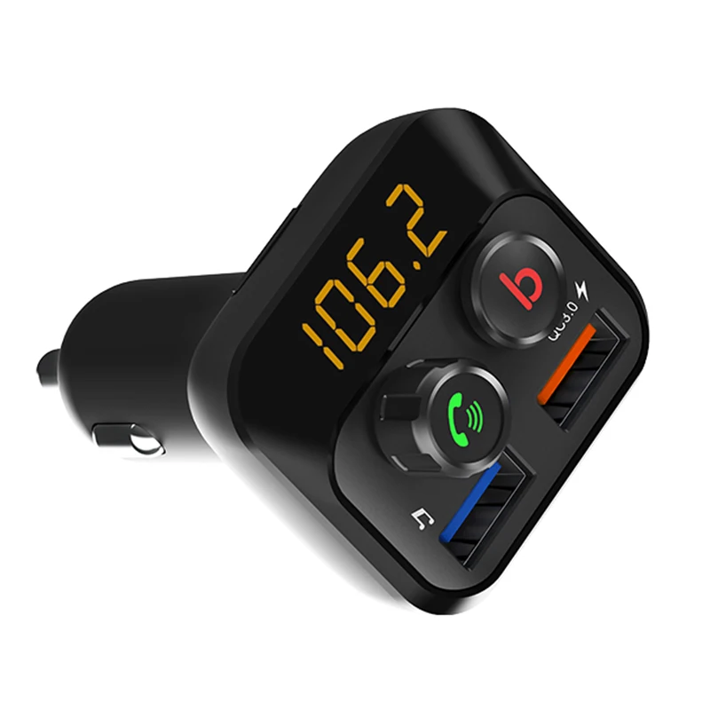
Amazon Best Selling Handsfree fm transmitter 5.0 version,support QC3.0 quick charge 