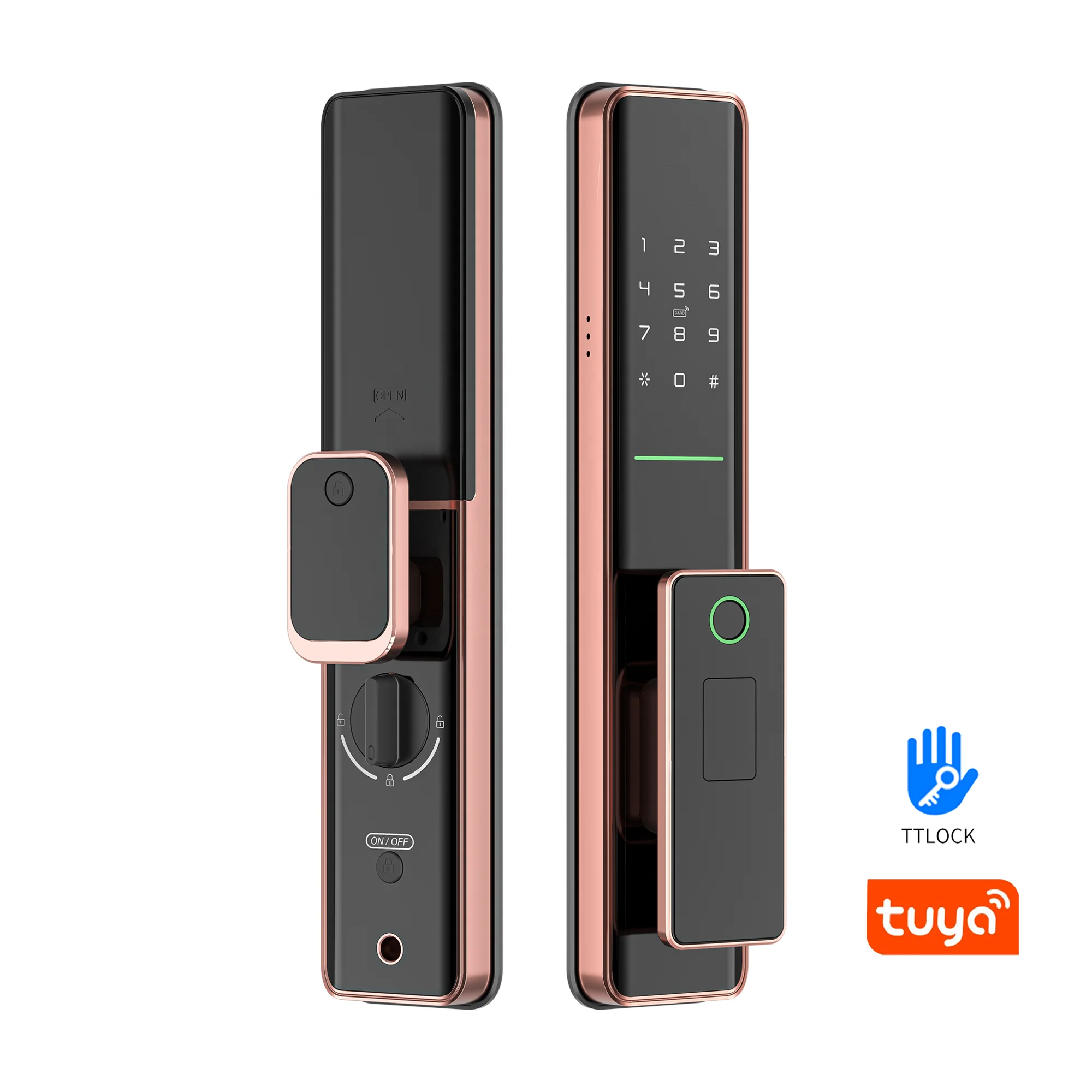 Electronic Security Smart Digital Code IC Card Biometric Fingerprint Door Lock Finger Print Lock