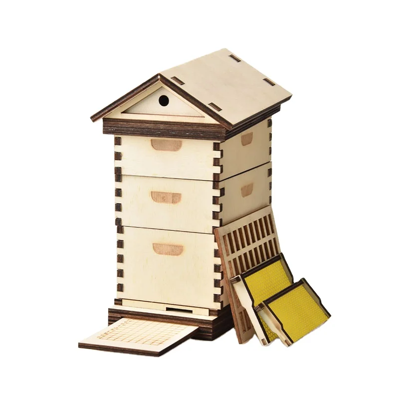 Mini three-layer beehive model crafts beekeeper Art Mini Bee hive