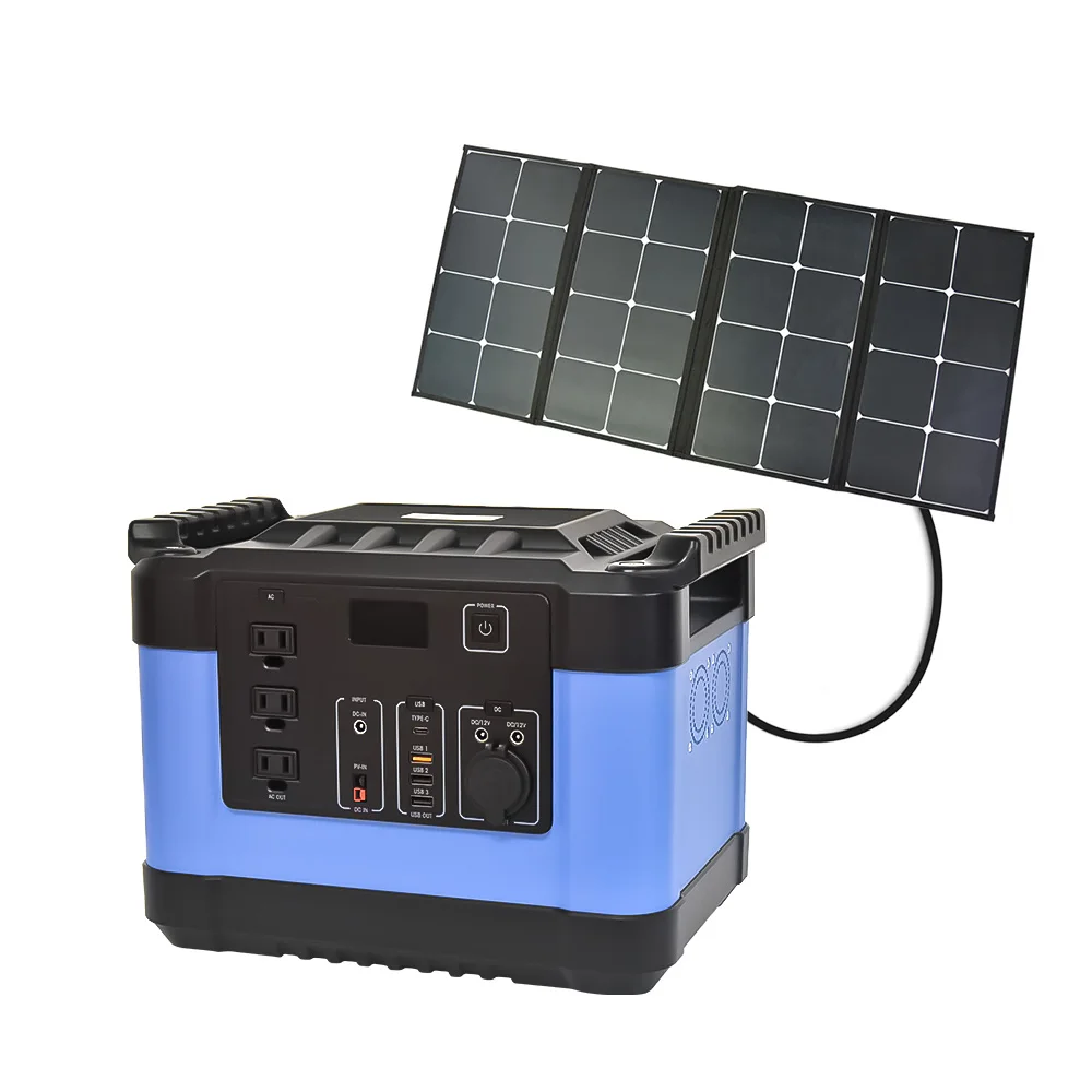 Лучшая портативная электростанция 110 В 1000 Вт, перезаряжаемый источник питания, генератор литиевых батарей