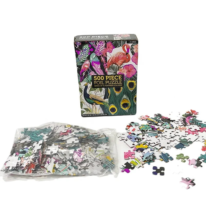 New Arrival Best Quality Customized Jigsaw Puzzles sublimation blank 500 Pieces custom Jigsaw Puzzle For Adult And Family