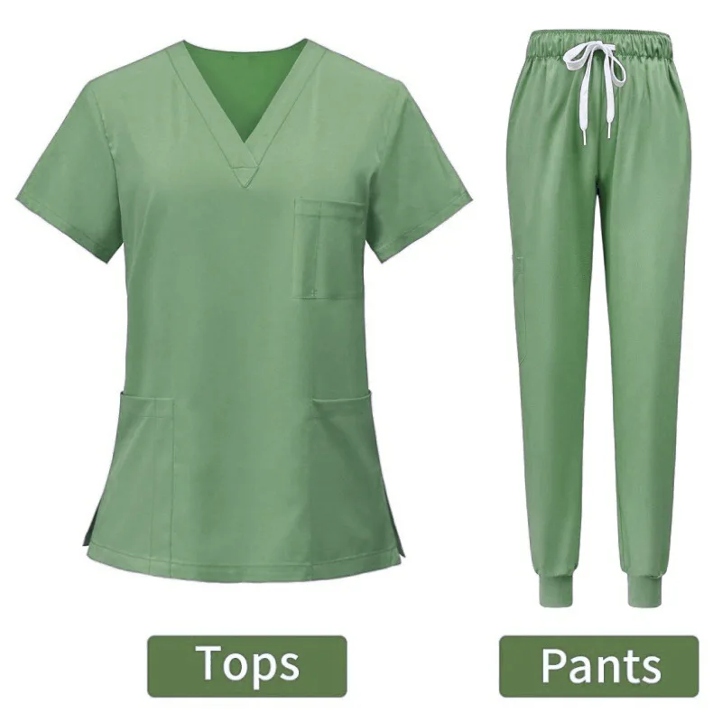Factory Direct Fashionable Medical Top Uniforms Scrubs Sets Uniforms Dentist Spandex Jogger Scrub Suit Hospital Nursing Scrubs