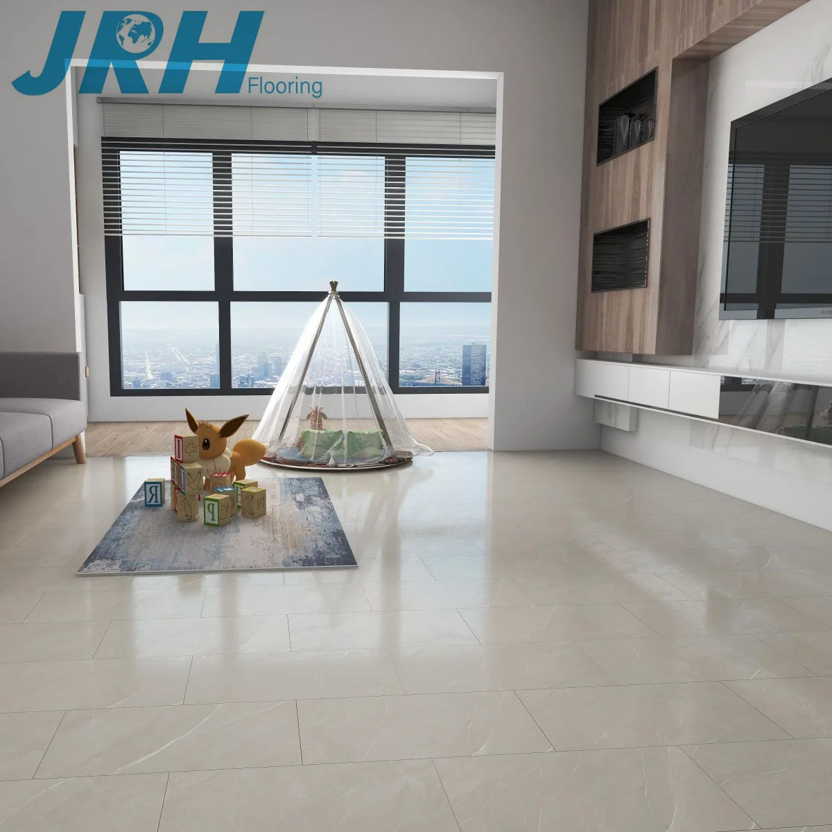 Waterproof 4mm 5mm 6mm interlock PVC plastic vinyl plank sheet click ceramic look like stone marble spc flooring tiles