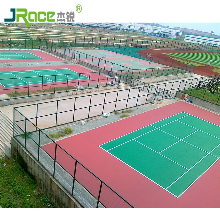 Long Lasting And Anti-Ultraviolet Playground Outdoor Tennis Court Sports Floor Covering