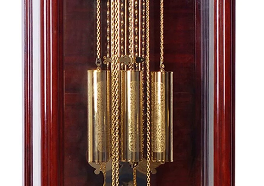 Pendulum Wood Traditional Floor Clock  Makes a Great Housewarming or Birthday Gift Chimes Every Hour with Westminster Melody