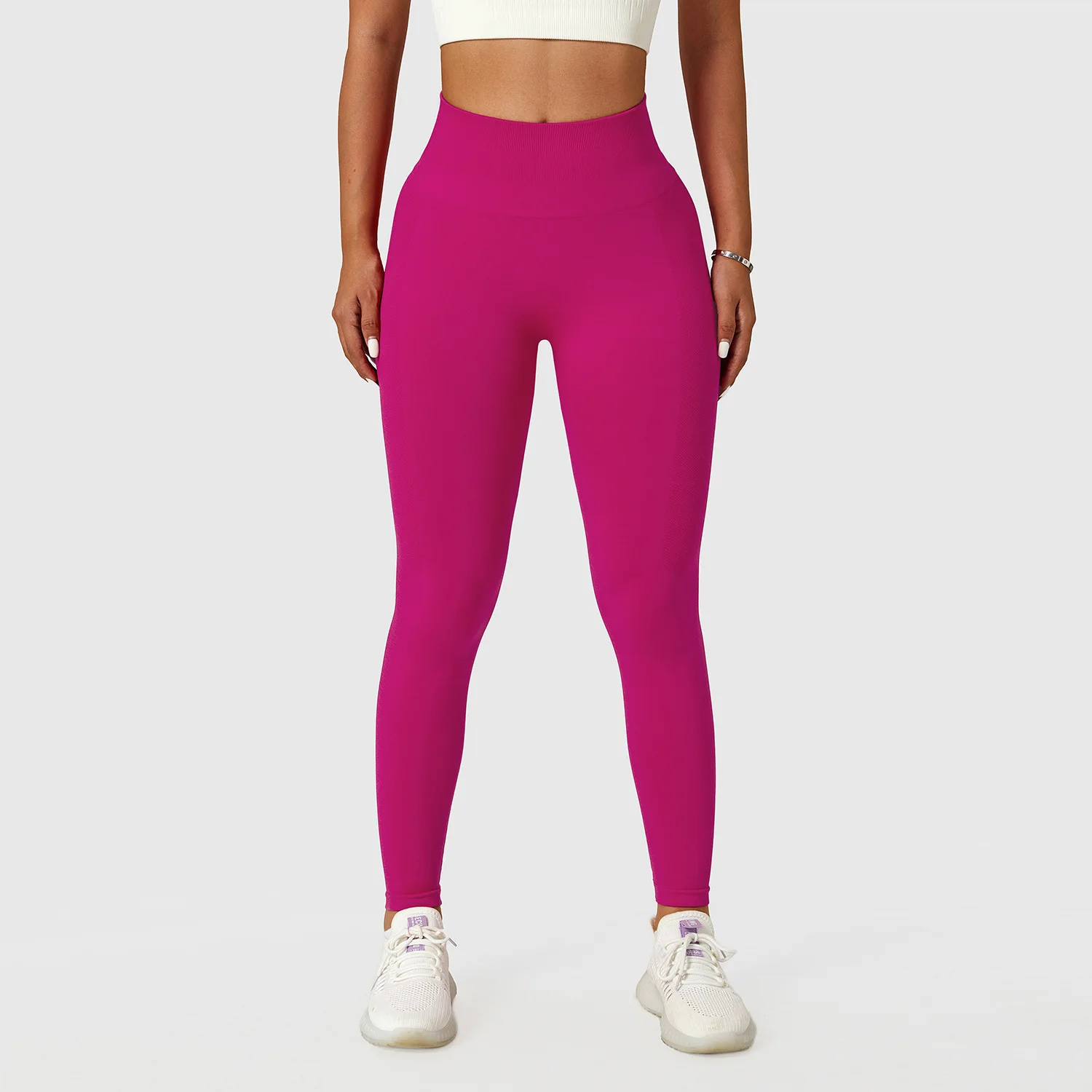 Stitch color leg side design four strands of wire scrunch butt yoga pants custom logo Super Elastic Gym Fitness Leggings