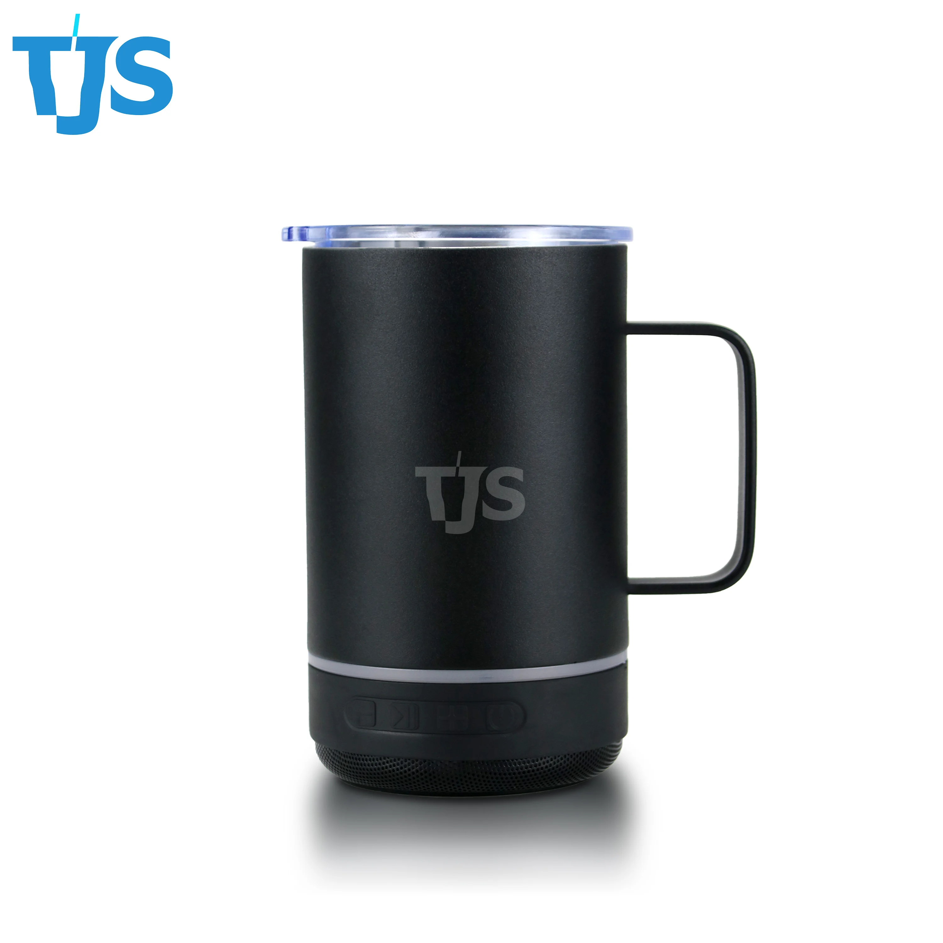 2022 TJS 13oz speaker tumbler music Short with handle  Sublimation Stainless Straight Tumbler sense of science and technology