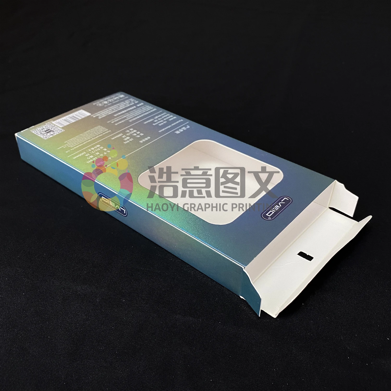 Factory Custom Cardboard Folding Paper Packaging Box USB Cable Headphone Earphone Box Electronics Packaging Box
