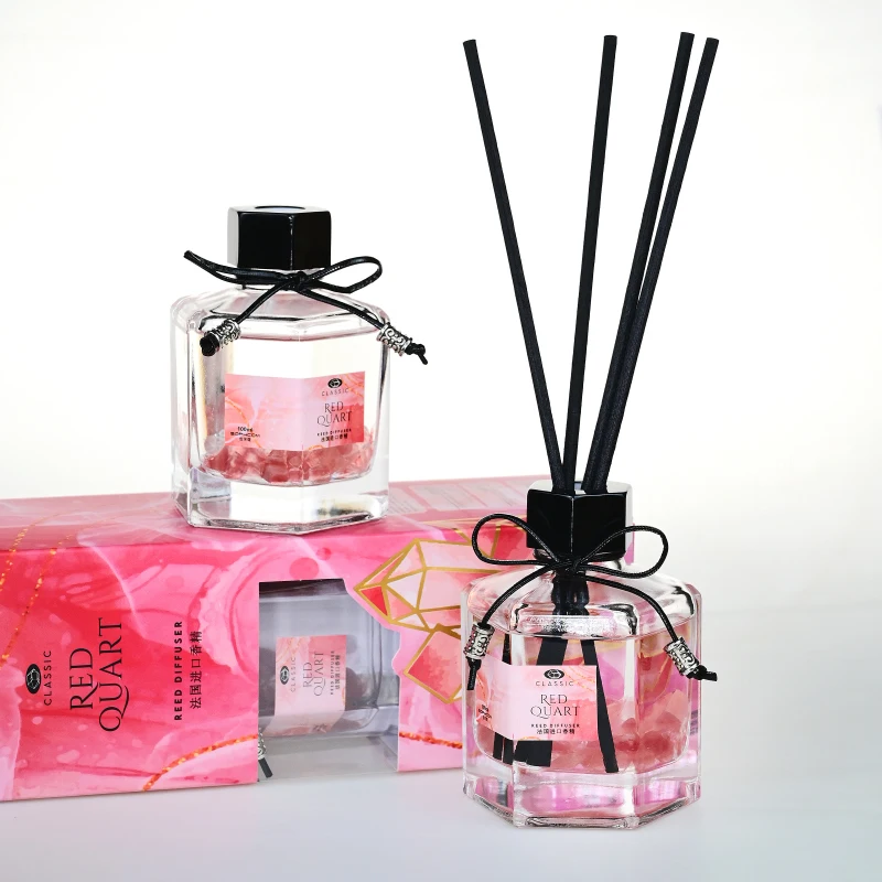 Wholesale Latest Design Aromatherapy Essential Oil Luxury Crystal Reed Diffuser With Gift Box