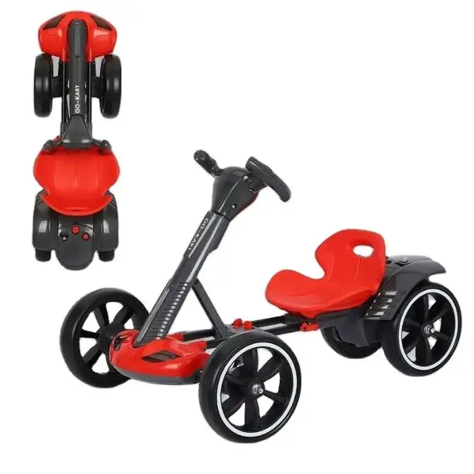 Children integrated frame electric go karting kid electric go kart