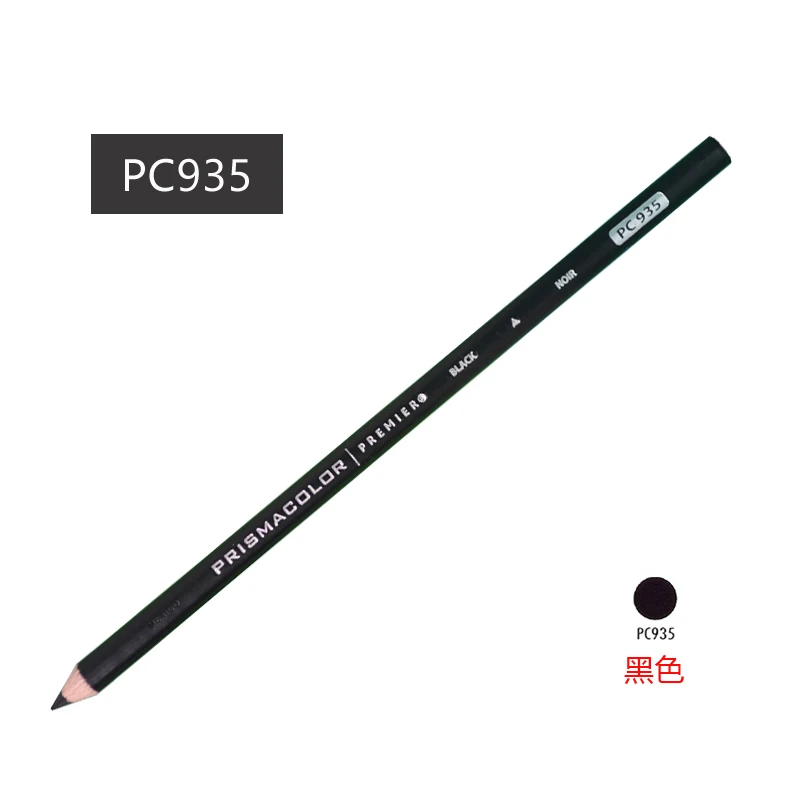 Sanford Prismacolor Premier soft core colored pencils art professional black PC935 white PC938