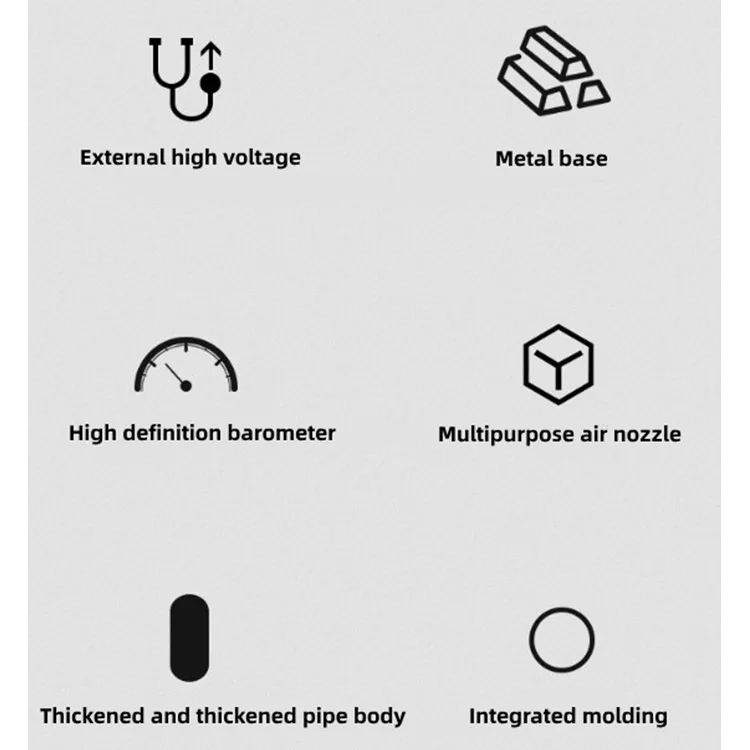 Pump Bicycle High-Pressure Household Small Air Cylinder Electric Car Car Basketball Universal Air Tube