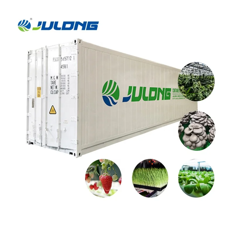 Shipping Container Farm Micro Greens Container Plant Factory Hydroponics Grow Container Greenhouse