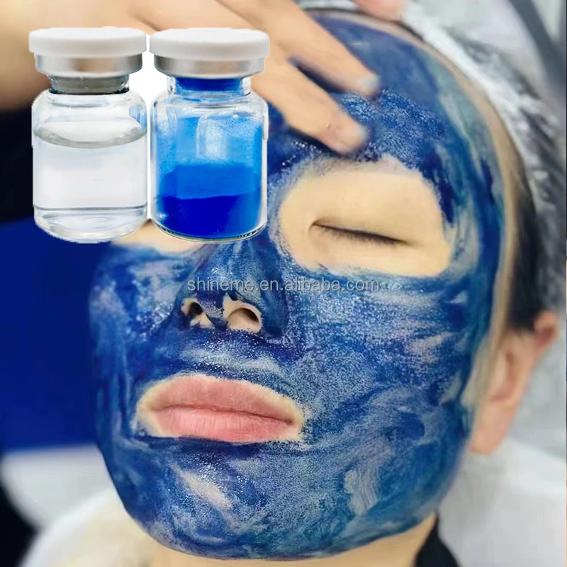 OEM Vegan Salon Use Microneedle Serum Dark Spots Removal Bio Peeling Seaweed Microneedles Blue Algae Microneedles Face Mask