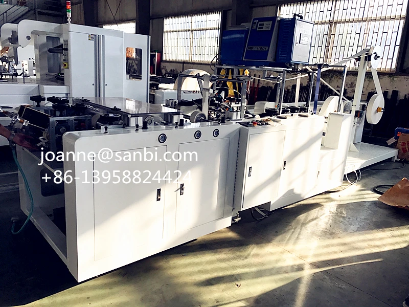 Машина для производства мешков из крафт-бумаги с квадратным дном