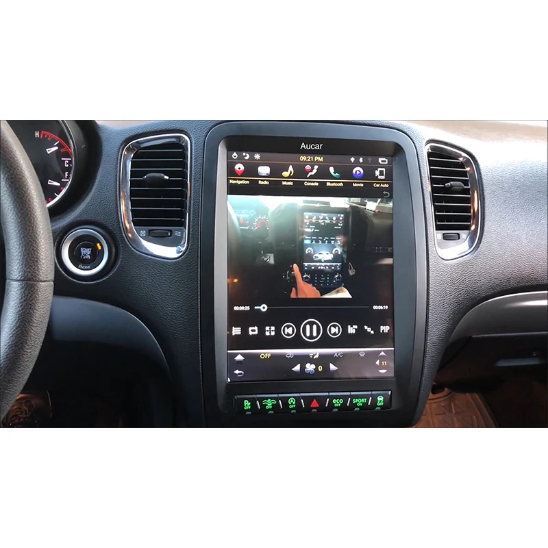  Автомобильный мультимедийный плеер AuCAR автомагнитола на платформе Android 12 1 с вертикальным экраном 9 0 дюйма 4 Гб ОЗУ 64 ПЗУ GPS-навигацией для Dodge Durango