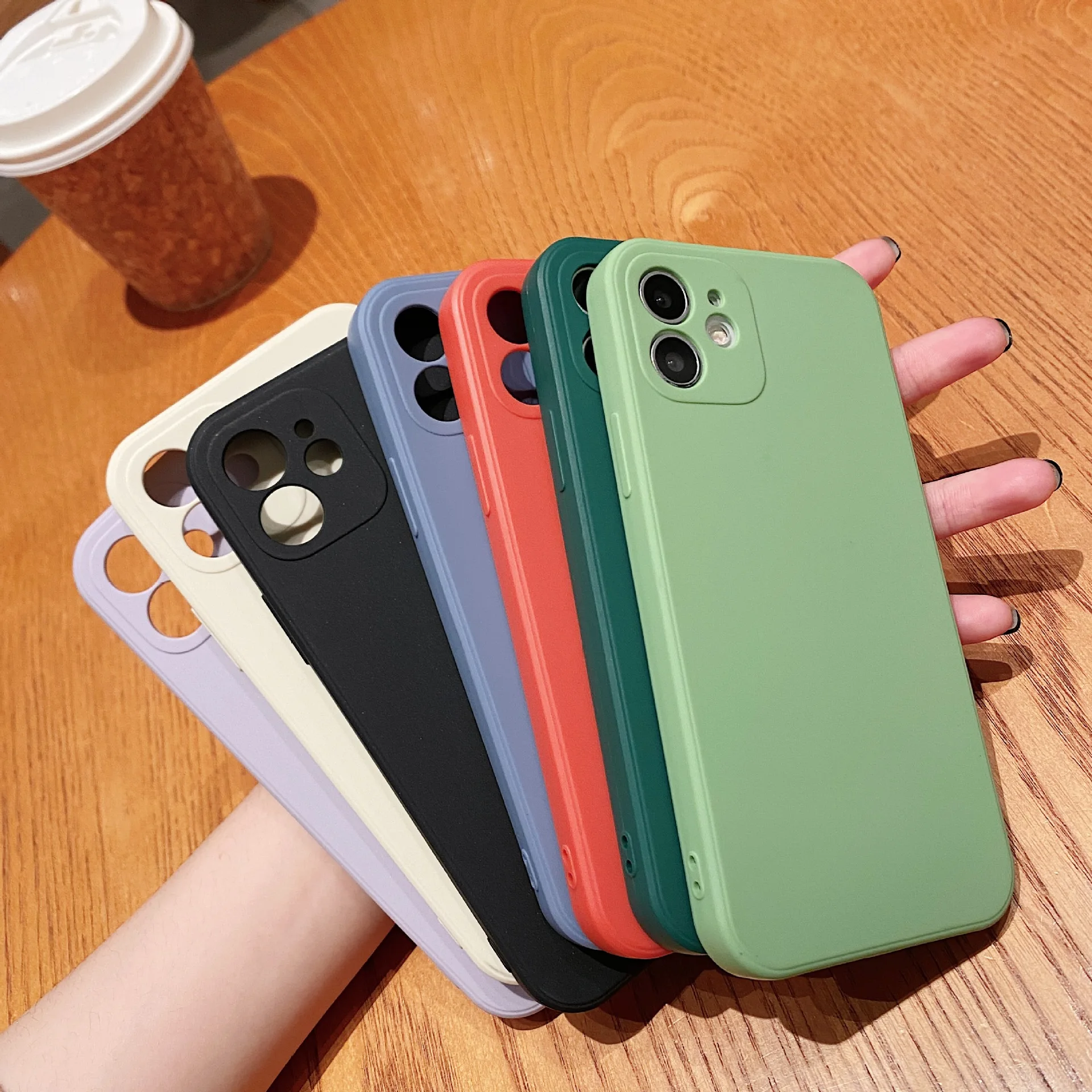 New Arrival Plain Color Soft Silicone TPU Sublimation Cell Phone Cases Cover For iPhone 15 Pro Max XS XR 7 8 Plus