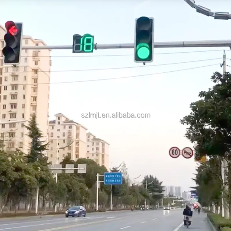 PC Plastic Anti-UV Material LED Traffic Lights Traffic Signal Light