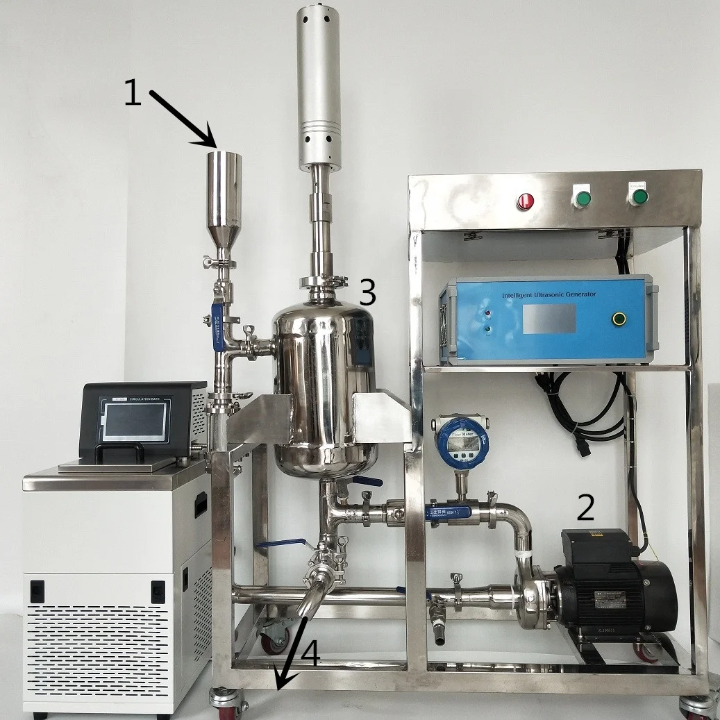 Ultrasonic homogenizer liposomes preparation machine nanoemulsions emulsifier disperser