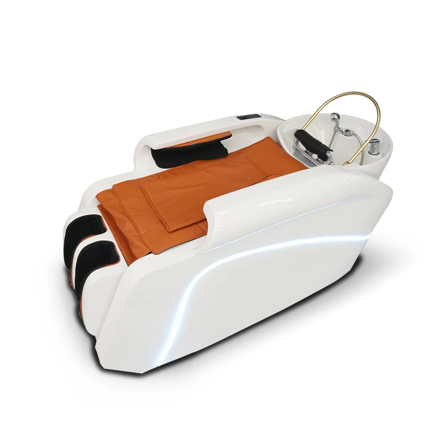 Многофункциональное массажное кресло для всего тела, электрический стул для мытья волос, современное с отпаривателем для парикмахерской