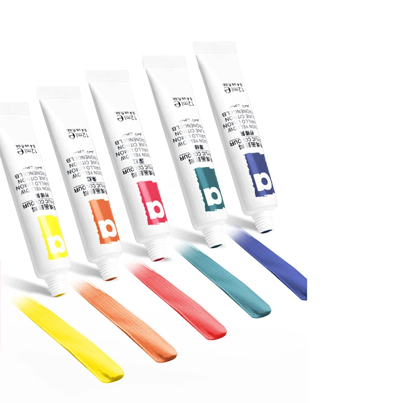 Art Supplies 12 Ml Tube Acrylic Paints Set For Painting