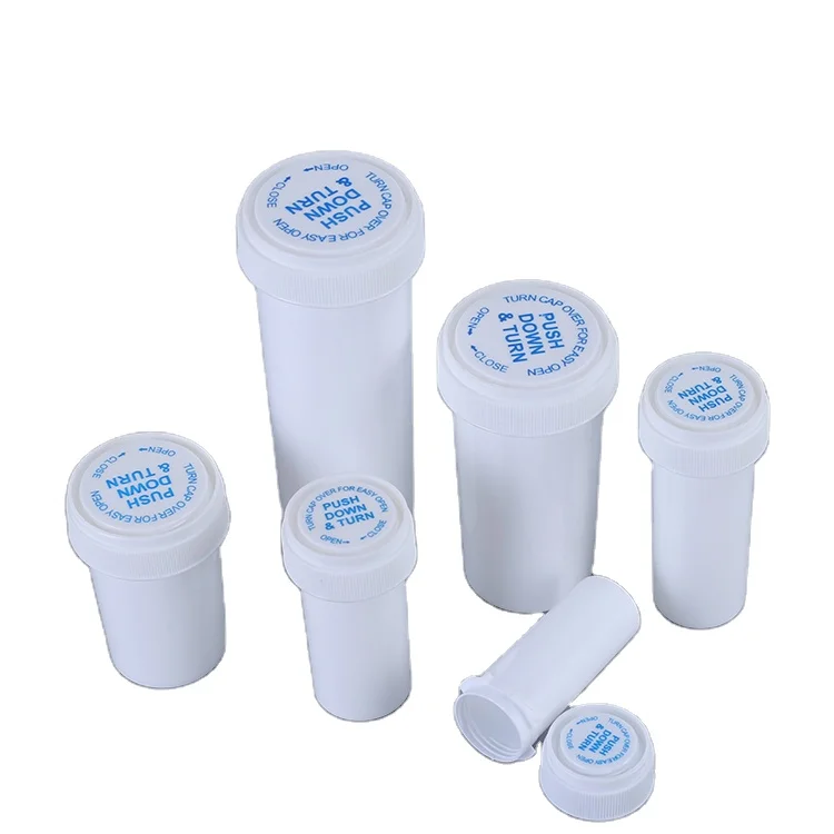 Wholesale Reversible Cap Pharmaceutical Plastic  Pill Bottle