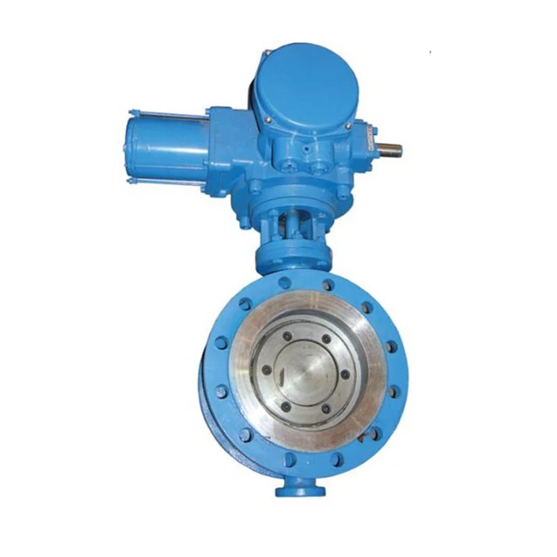 High Temperature High Pressure Gas 300 Psi Dn1200 Electric Actuator Triple Eccentric Butterfly Valve