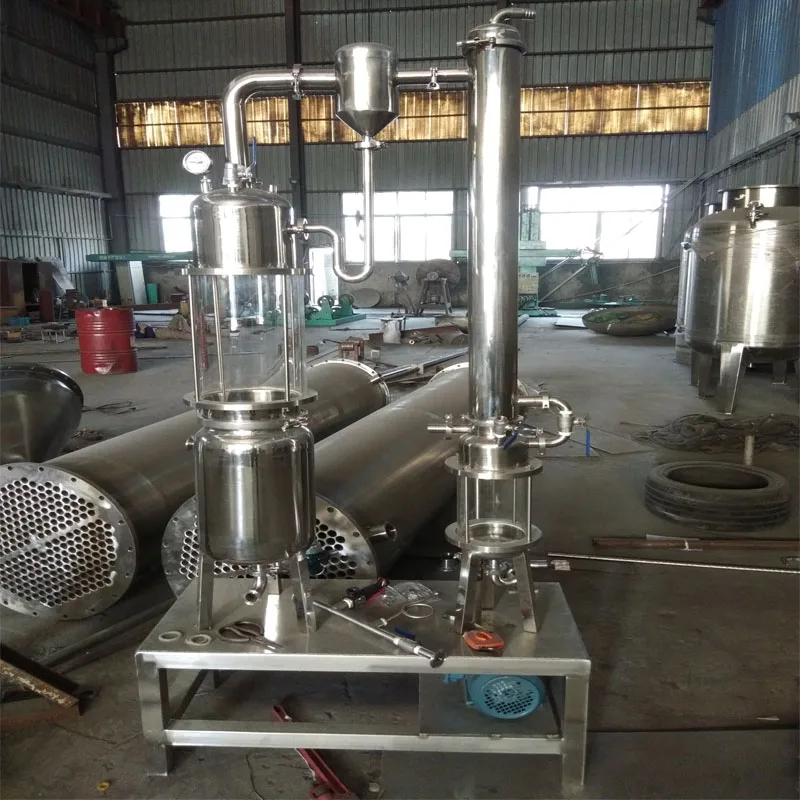 10 LPH Lab stainless steel vacuum evaporation equipment