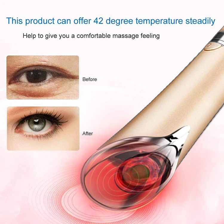 Electric portable dark eye circle remover eye wrinkle massage pen beauty appliance