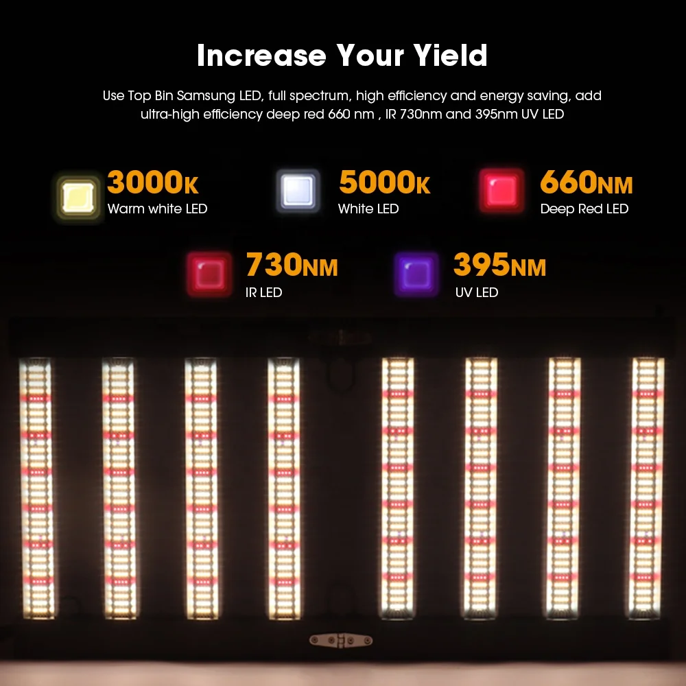  New Hydroponics Led Horticulture Plant Lights Dimmable Grow Light Strip Commercial Indoor Vertical Farm