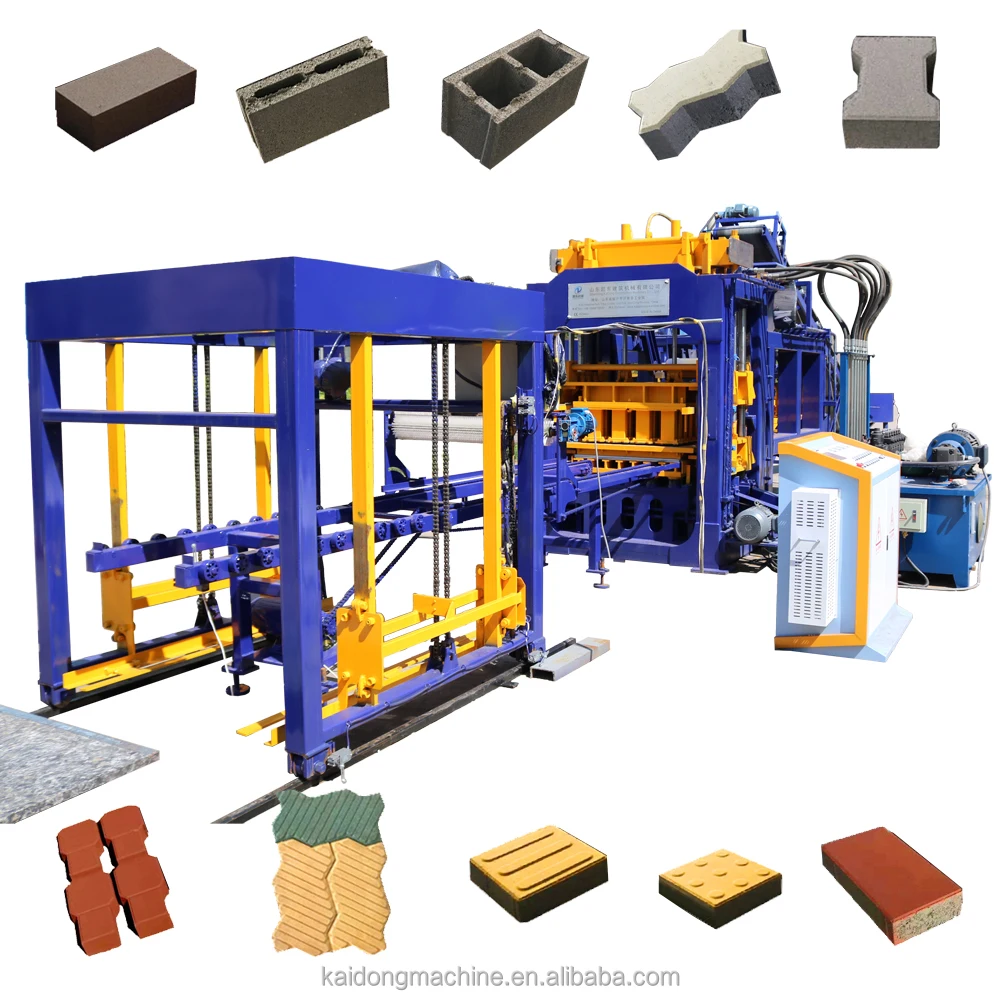 QT6-15 Hydraulic Fully Automatic Block Making Machine Concrete Interlock Brick Making Machinery Fly Ash Paver Production Line