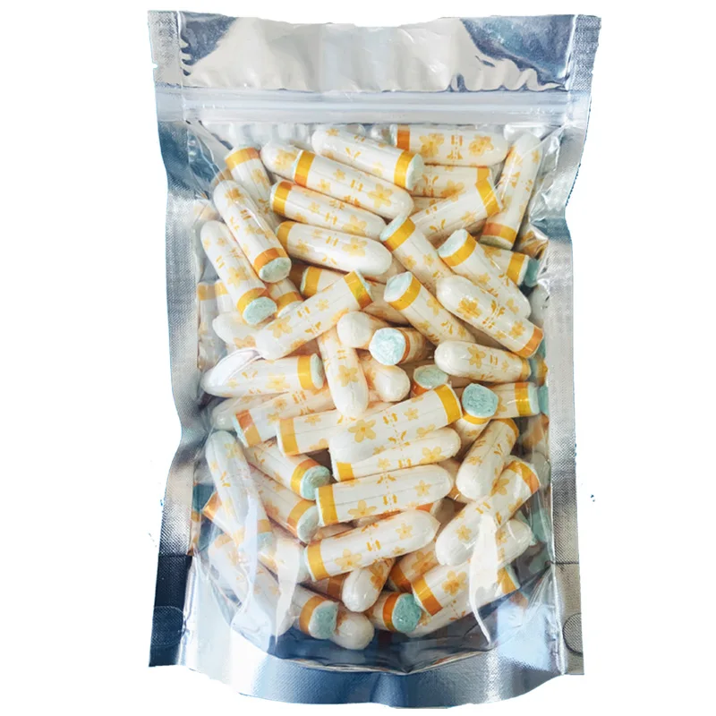 Health And Safety Organic Cotton Menstrual Tampons With Applicator