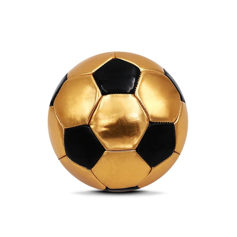 Cheap Wholesale Shiny Smooth Golden Mini Soccer Ball, Small Giveaways PVC Foam Football For Children