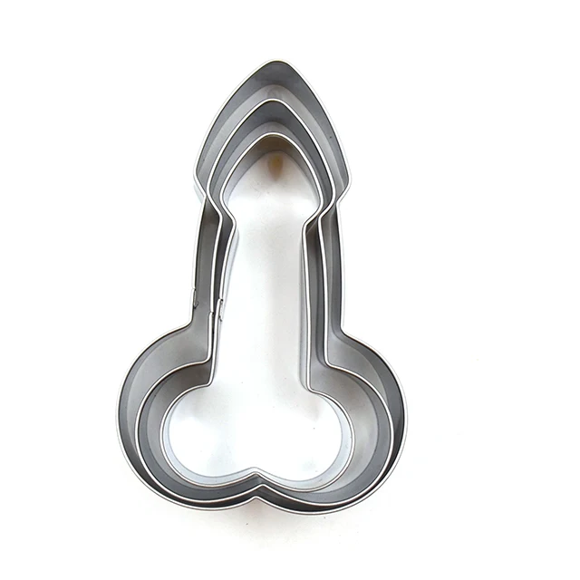 Stainless steel creative penis cake cookie mold DIY baking utensils