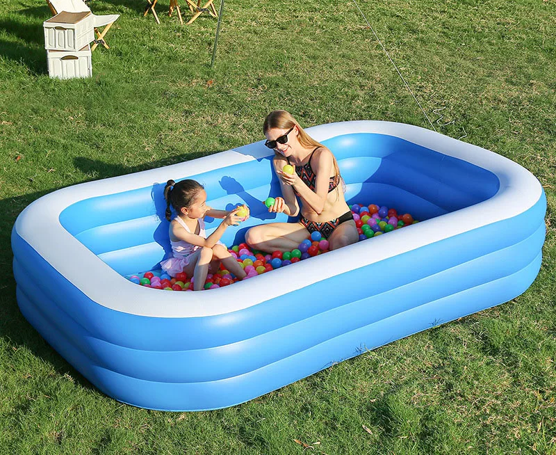 SU-020 Pool Outdoor Fitness Spa Pool Rectangular Inflatable Swimming Pool