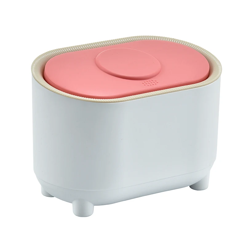 car desktop trash bin recycle waste bin compression trash can with lid