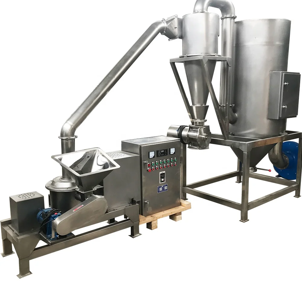 WFJ Industrial Lemon Grass Leaf Powder Crusher Grinder Dry Fruit Crushing Pulverizer Machine