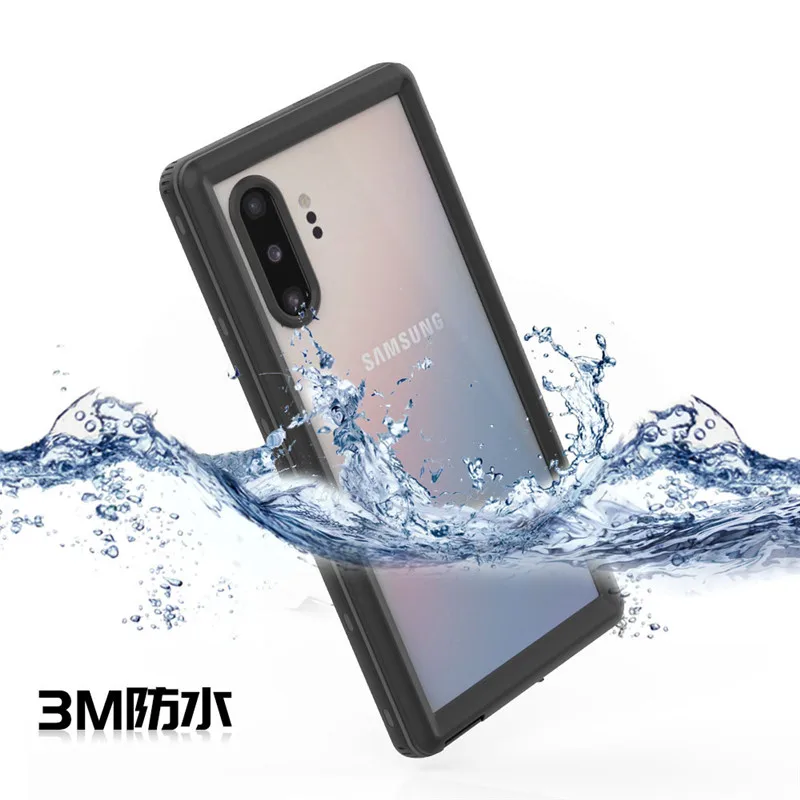 Высокое качество IP68 уровень прозрачные точечные водонепроницаемый чехол для мобильного телефона Samsung Galaxy Note 10