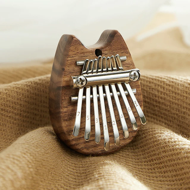 Новый дизайн, Мини Деревянный калимба, музыкальный инструмент, 8 клавиш, пианино с большим пальцем