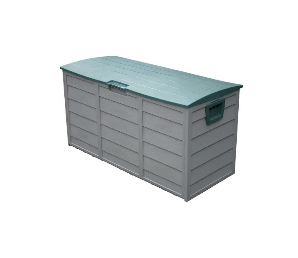 
Garden shed plastic storage box 290L Green plastic storage box 