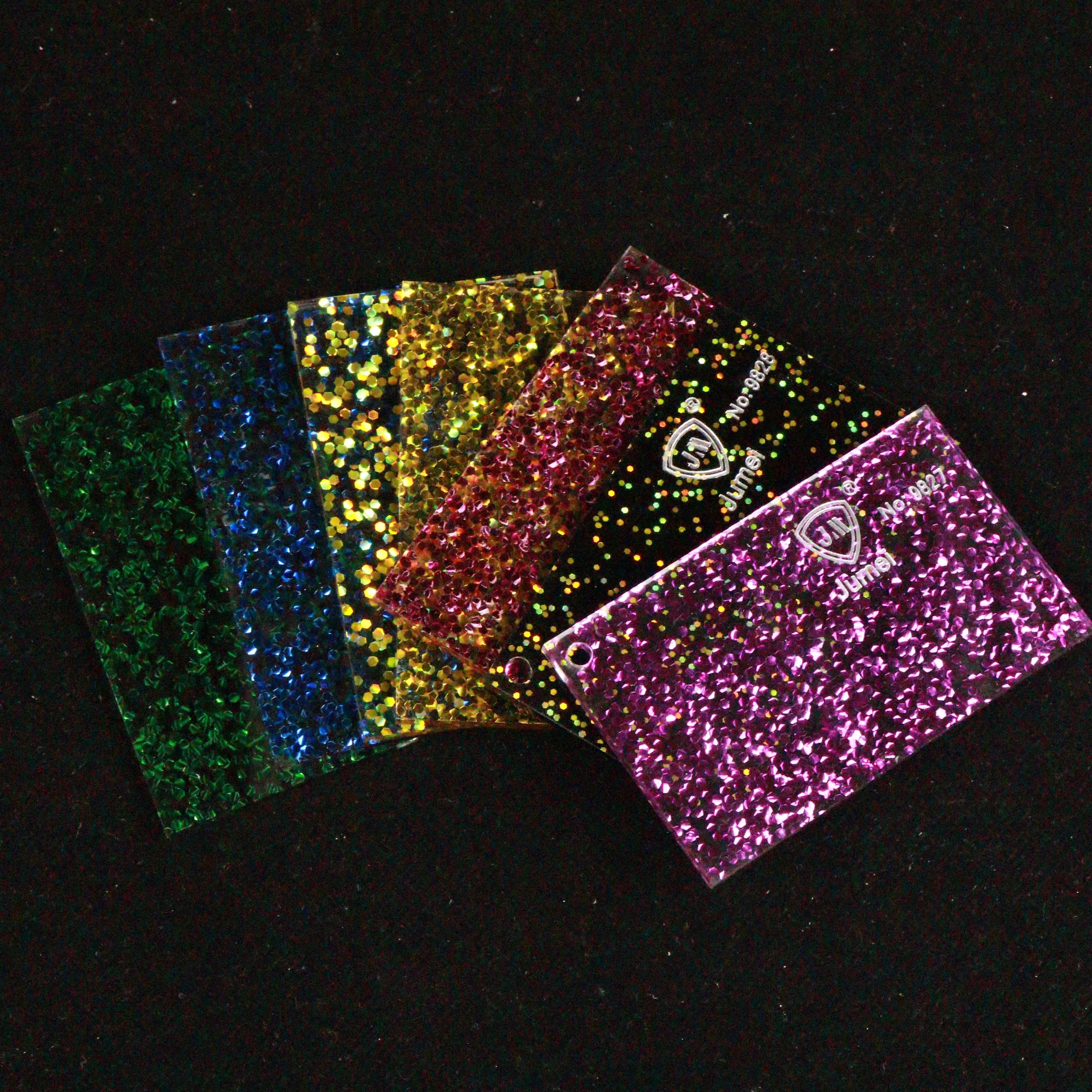 Decorative Shining Sheets Glitter Glitter Color Glitter Perspex Acrylic Sheet