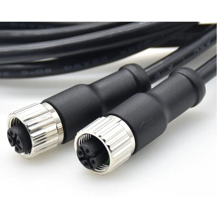 Высокое качество Производители M12 4-контактный разъем соединитель ip67 промышленный электрический кабель Разъемы