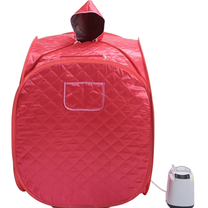 Indoor Dry Portable Sauna Room Full Body Detox Sauna Cabin Wholesale Folding Sauna Tent with Dry Steam Generator Herbs