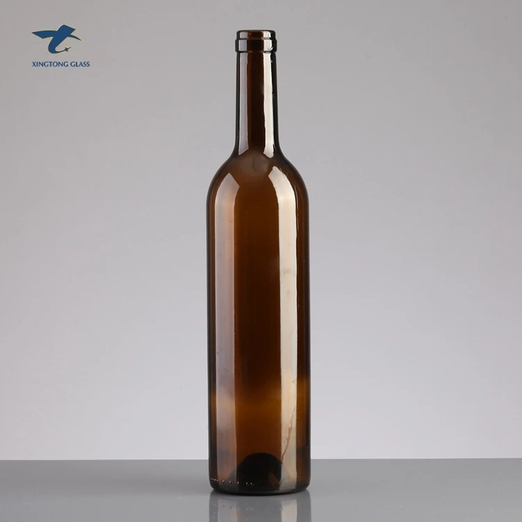 Fashion wine Glass Bottle 500ml With Cork Top