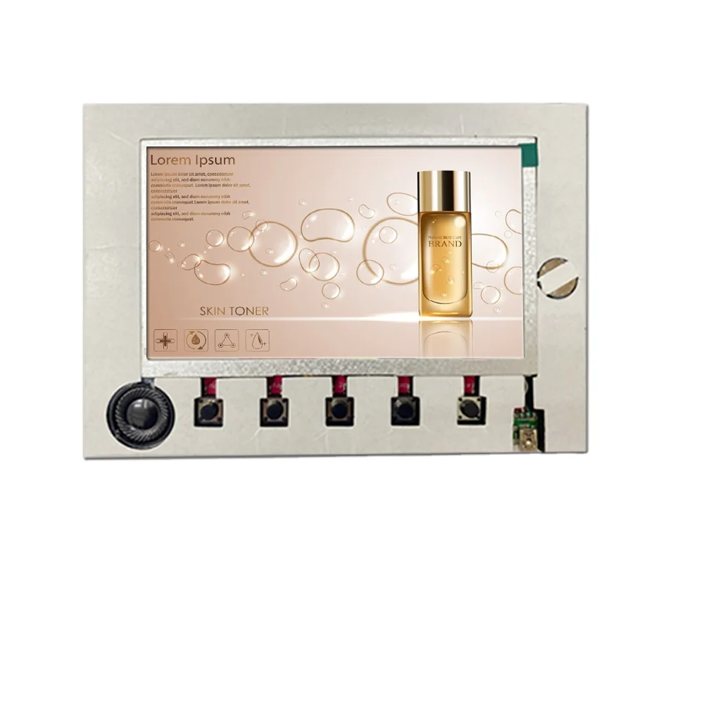 Factory outlet usb mp4 video players board module personalized custom 7 inch tft lcd video module with EVA