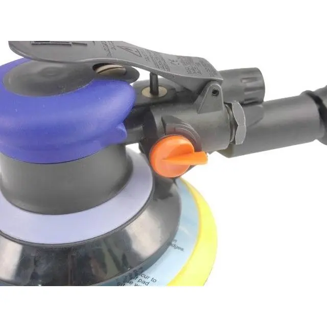 Portable High Performance 12000rpm 6 Inch Central-Vacuum Air Pneumatic Random Orbital Sander With Bottom Dust Cover
