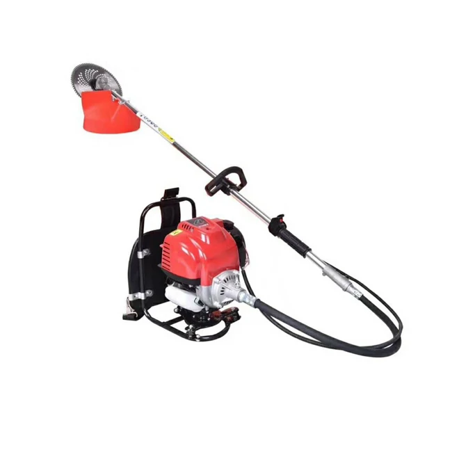 Portable garden  Gasoline 4 stroke brush cutter machines petrol backpack grass trimmer brush cutter