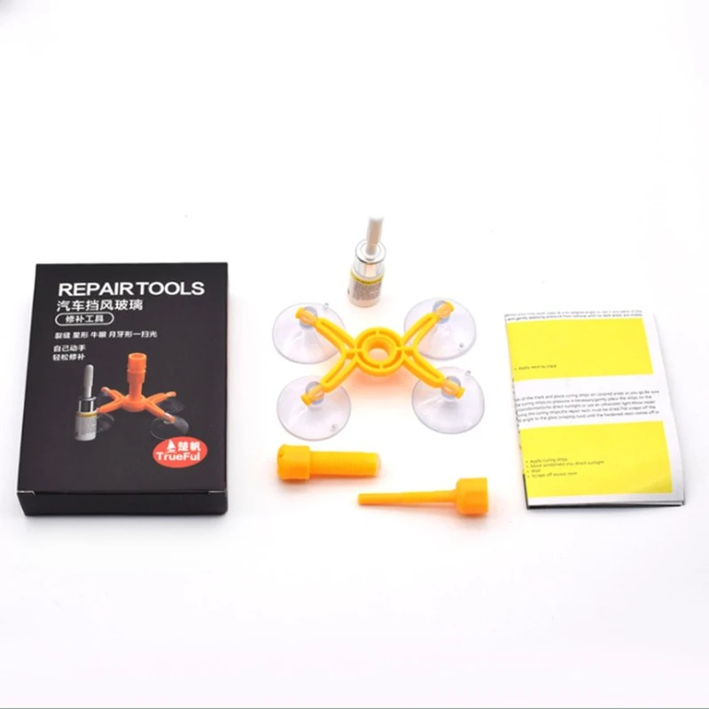 
New Car glass Care Auto Windshield Repair tool Kit to Fix Car Scratch Cracks Chips Tools Auto car glass repair tools 