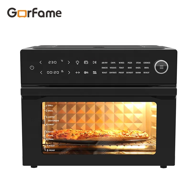 18-IN-1 Digital Air Fryer Toast Oven 30 Liter Smart Touch Screen and Knob Control Electric Air Fryer Oven