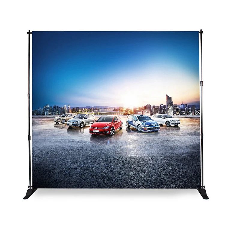 Aluminum backdrop portable adjustable banner stand for advertising and exhibition display